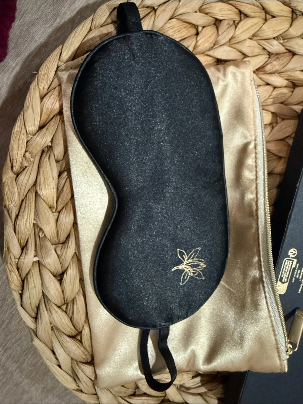CHANEL Sublimage Satin Cosmetic Pouch in Metallic Gold